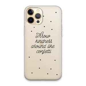 CaseCompany Confetti: iPhone 13 Pro Max Transparant Hoesje