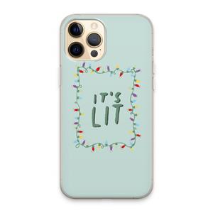 CaseCompany It's Lit: iPhone 13 Pro Max Transparant Hoesje