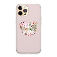 CaseCompany GRL PWR Flower: iPhone 13 Pro Max Transparant Hoesje
