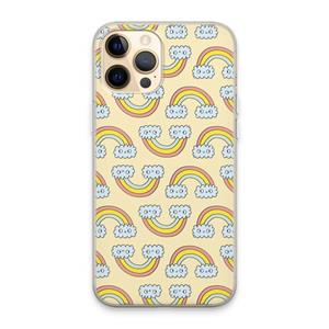 CaseCompany Regenboog: iPhone 13 Pro Max Transparant Hoesje