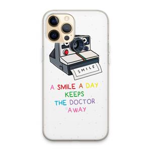 CaseCompany Smile: iPhone 13 Pro Max Transparant Hoesje