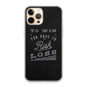 CaseCompany Risk loss: iPhone 13 Pro Max Transparant Hoesje