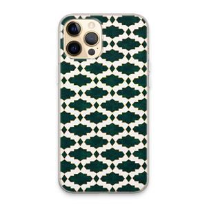 CaseCompany Moroccan tiles: iPhone 13 Pro Max Transparant Hoesje