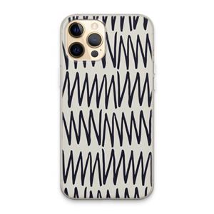 CaseCompany Marrakech Zigzag: iPhone 13 Pro Max Transparant Hoesje