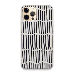 CaseCompany Moroccan stripes: iPhone 13 Pro Max Transparant Hoesje