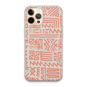 CaseCompany Marrakech Pink: iPhone 13 Pro Max Transparant Hoesje