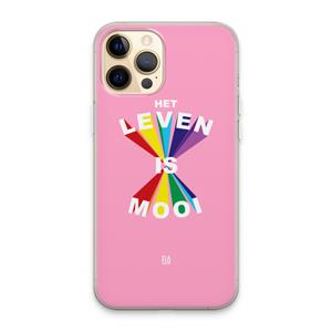 CaseCompany Het Leven Is Mooi: iPhone 13 Pro Max Transparant Hoesje