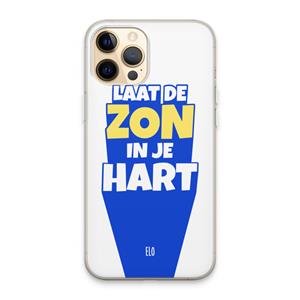 CaseCompany Laat de zon in je hart: iPhone 13 Pro Max Transparant Hoesje