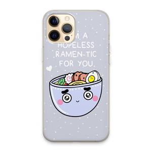 CaseCompany I'm A Hopeless Ramen-Tic For You: iPhone 13 Pro Max Transparant Hoesje