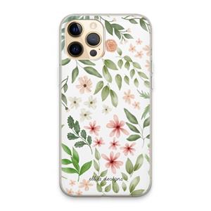 CaseCompany Botanical sweet flower heaven: iPhone 13 Pro Max Transparant Hoesje