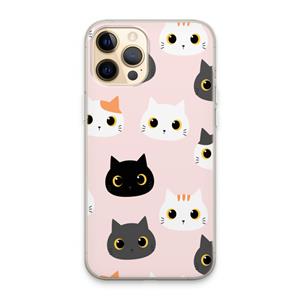 CaseCompany Katten: iPhone 13 Pro Max Transparant Hoesje