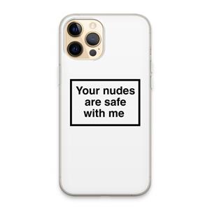 CaseCompany Safe with me: iPhone 13 Pro Max Transparant Hoesje