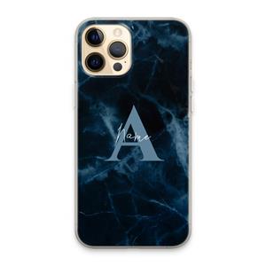 CaseCompany Midnight Marble: iPhone 13 Pro Max Transparant Hoesje