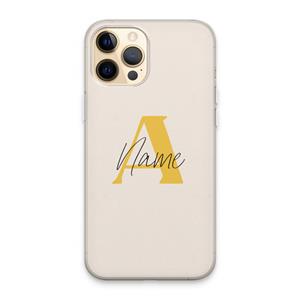 CaseCompany Amber Script: iPhone 13 Pro Max Transparant Hoesje