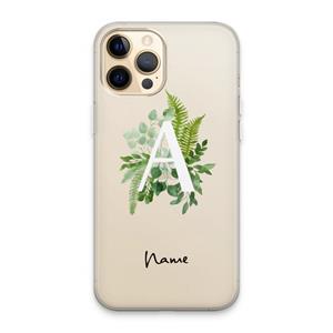 CaseCompany Green Brush: iPhone 13 Pro Max Transparant Hoesje