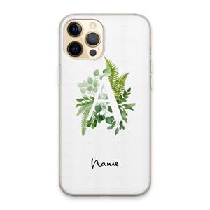 CaseCompany Green Brush: iPhone 13 Pro Max Transparant Hoesje