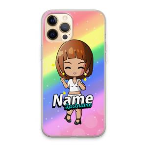 CaseCompany Chibi Maker vrouw: iPhone 13 Pro Max Transparant Hoesje