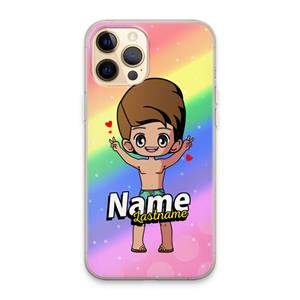 CaseCompany Chibi Maker man: iPhone 13 Pro Max Transparant Hoesje