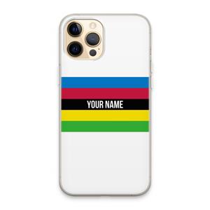 CaseCompany WK Wielrennen: iPhone 13 Pro Max Transparant Hoesje