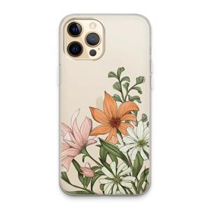 CaseCompany Floral bouquet: iPhone 13 Pro Max Transparant Hoesje