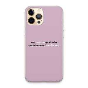 CaseCompany uw waarde daalt niet: iPhone 13 Pro Max Transparant Hoesje