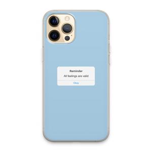 CaseCompany Reminder: iPhone 13 Pro Max Transparant Hoesje