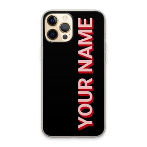 CaseCompany Namecase: iPhone 13 Pro Max Transparant Hoesje