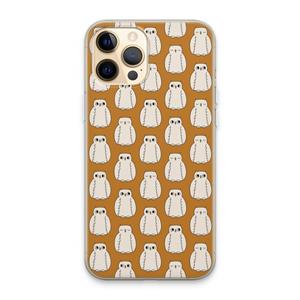 CaseCompany Uilen: iPhone 13 Pro Max Transparant Hoesje