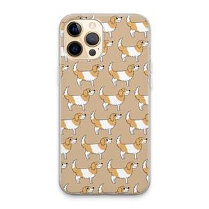 CaseCompany Doggy: iPhone 13 Pro Max Transparant Hoesje