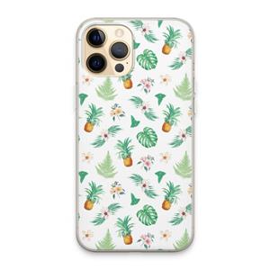 CaseCompany Ananas bladeren: iPhone 13 Pro Max Transparant Hoesje
