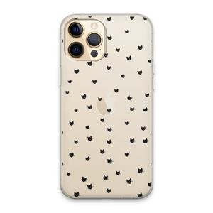 CaseCompany Kleine kattenkopjes: iPhone 13 Pro Max Transparant Hoesje