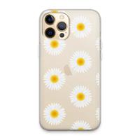 CaseCompany Margrietjes: iPhone 13 Pro Max Transparant Hoesje