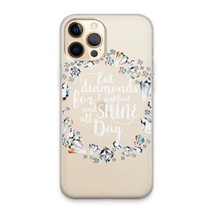 CaseCompany Diamonds: iPhone 13 Pro Max Transparant Hoesje