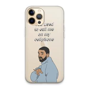 CaseCompany Hotline bling: iPhone 13 Pro Max Transparant Hoesje