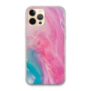 CaseCompany Roze explosie: iPhone 13 Pro Max Transparant Hoesje