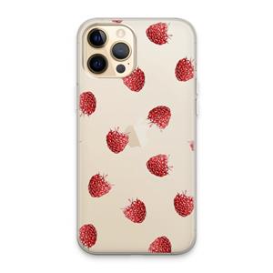 CaseCompany Framboosjes: iPhone 13 Pro Max Transparant Hoesje