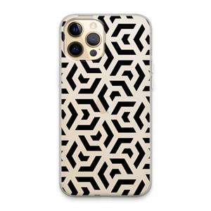 CaseCompany Crazy pattern: iPhone 13 Pro Max Transparant Hoesje
