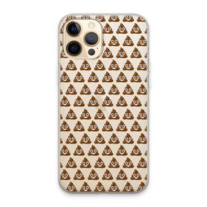 CaseCompany Poop emoji: iPhone 13 Pro Max Transparant Hoesje