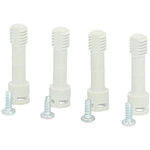 Fibox Grey screw set, High cover (25-100 mm) High base (50-125 mm) Schrauben-Set 1 Set