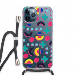 CaseCompany 8-bit N°2: iPhone 13 Pro Max Transparant Hoesje met koord