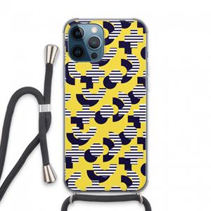 CaseCompany 8-bit N°3: iPhone 13 Pro Max Transparant Hoesje met koord