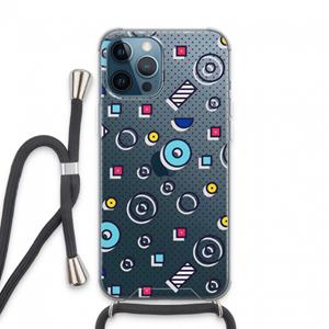 CaseCompany 8-bit N°9: iPhone 13 Pro Max Transparant Hoesje met koord
