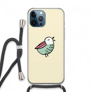 CaseCompany Birdy: iPhone 13 Pro Max Transparant Hoesje met koord