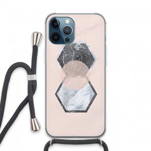 CaseCompany Creatieve toets: iPhone 13 Pro Max Transparant Hoesje met koord