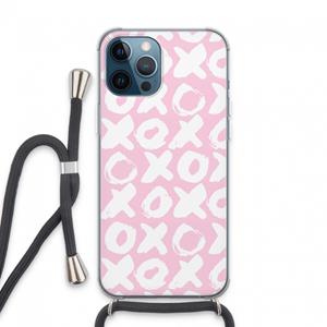 CaseCompany XOXO: iPhone 13 Pro Max Transparant Hoesje met koord