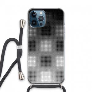 CaseCompany Musketon Halftone: iPhone 13 Pro Max Transparant Hoesje met koord
