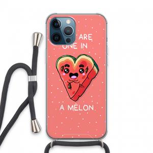 CaseCompany One In A Melon: iPhone 13 Pro Max Transparant Hoesje met koord