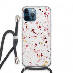 CaseCompany Terrazzo N°9: iPhone 13 Pro Max Transparant Hoesje met koord