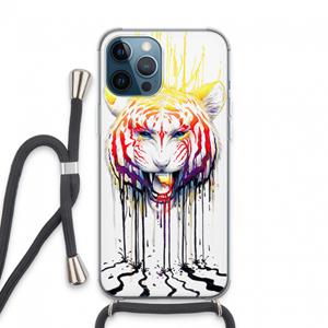 CaseCompany Fading: iPhone 13 Pro Max Transparant Hoesje met koord