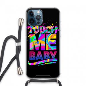 CaseCompany Touch Me: iPhone 13 Pro Max Transparant Hoesje met koord